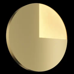 Aplique de pared LED Maytoni Jupiter, dorado, Ø 44,8cm