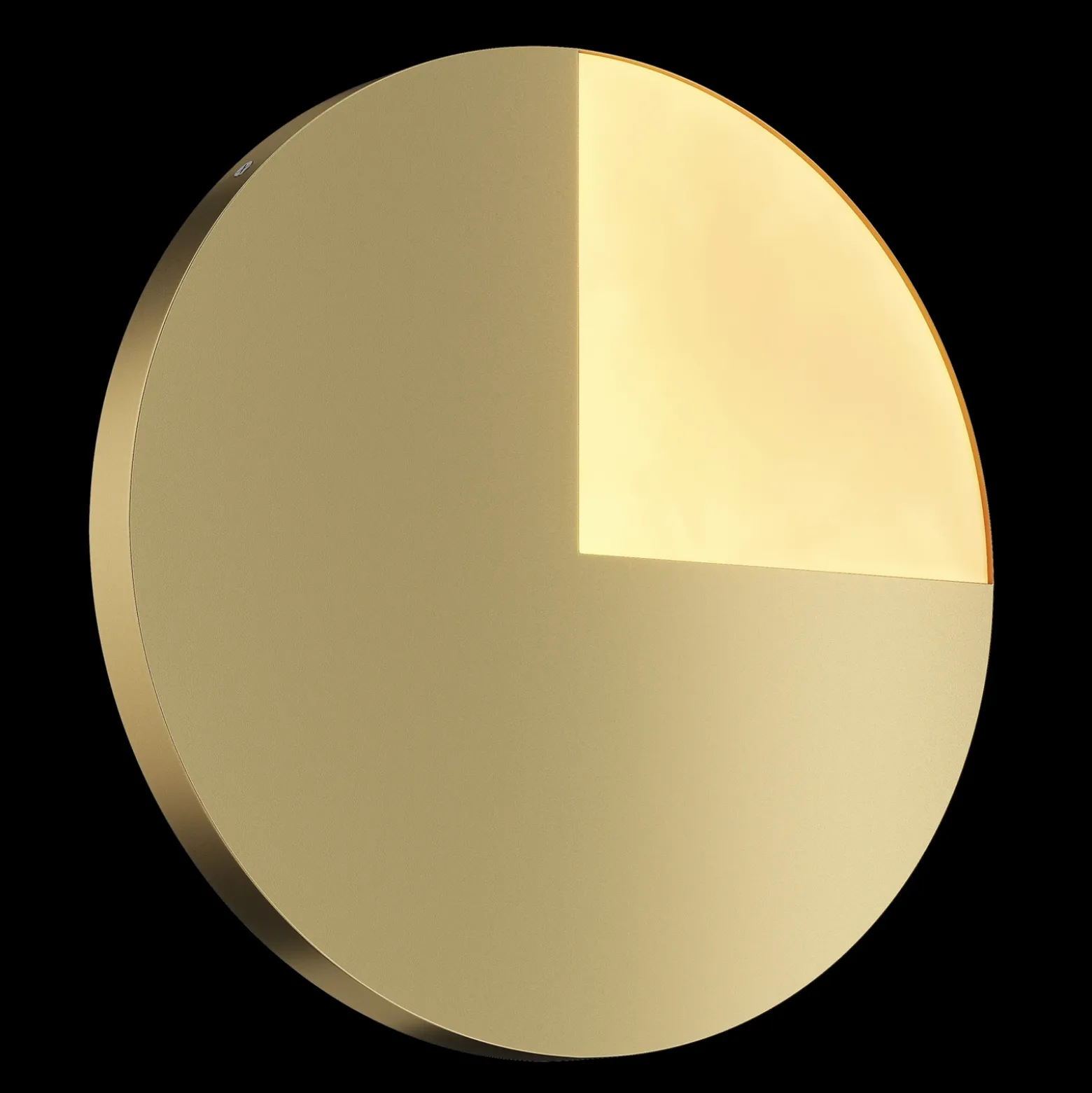 Aplique de pared LED Maytoni Jupiter, dorado, Ø 44,8cm