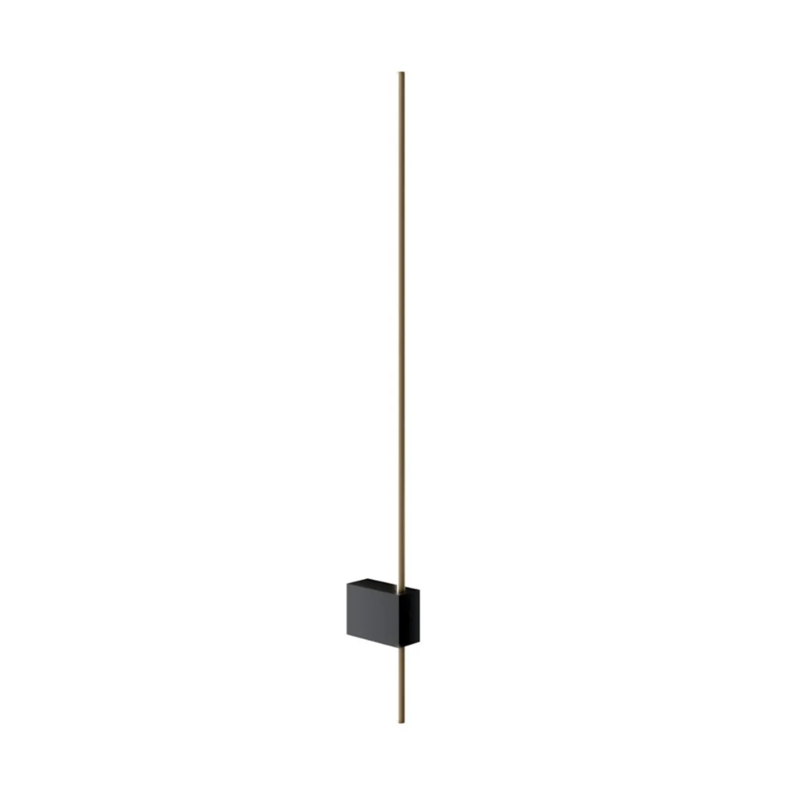 Aplique de pared LED Maytoni Pars, 62,3 cm, negro/oro, aluminio