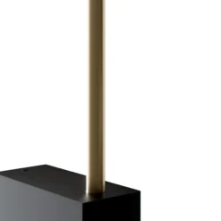 Aplique de pared LED Maytoni Pars, 62,3 cm, negro/oro, aluminio