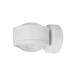 Aplique de pared LED Megatron Due Punto, blanco mate