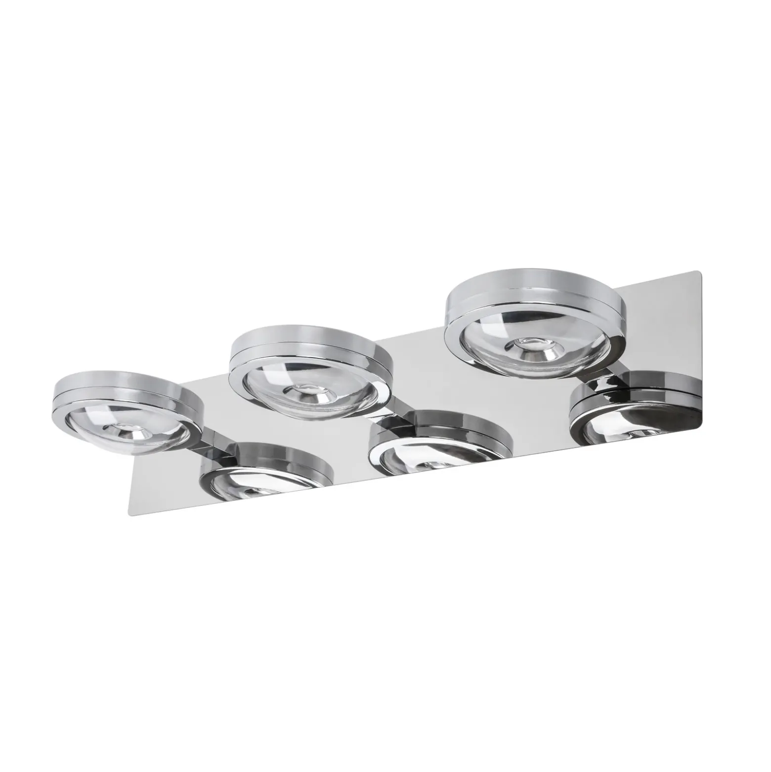 Aplique de pared LED Megatron Tre Punto, cromo