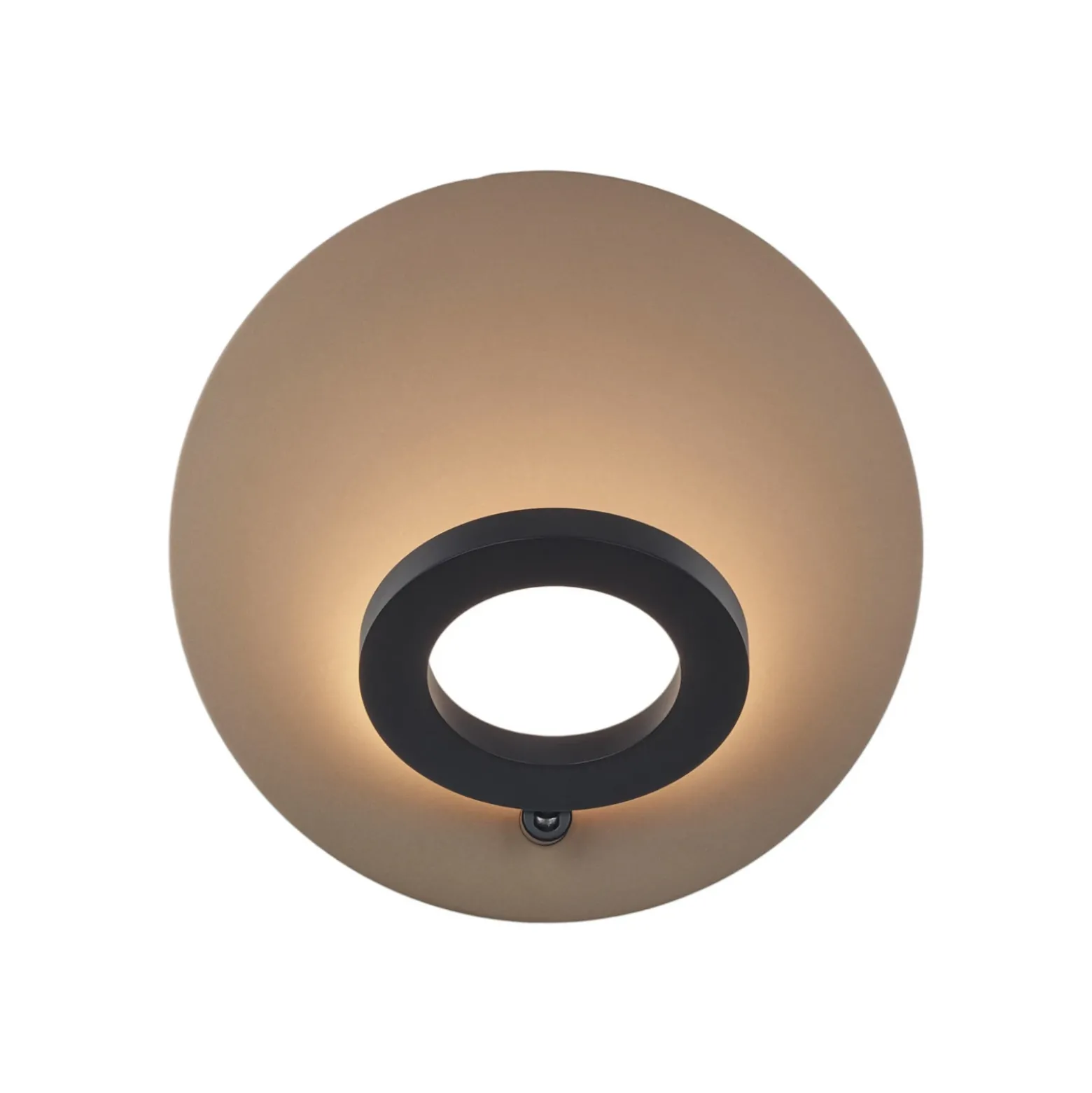 Aplique de pared LED Meggi, efecto bronce/negro Control gestual