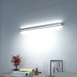 Aplique de pared LED Mera, anchura 80 cm, aluminio, 4.000K