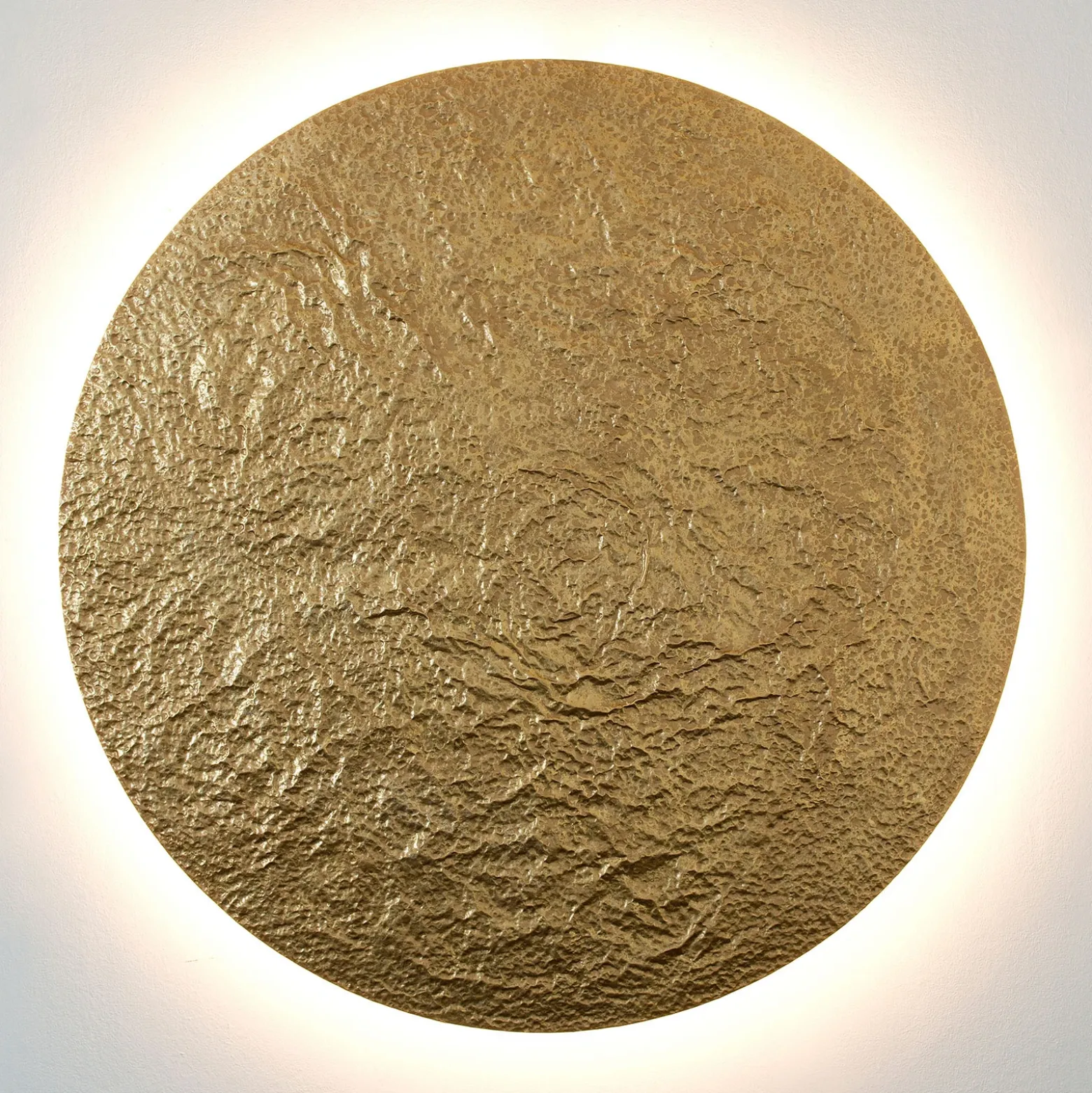 Aplique de pared LED Meteor, Ø 120 cm, dorado