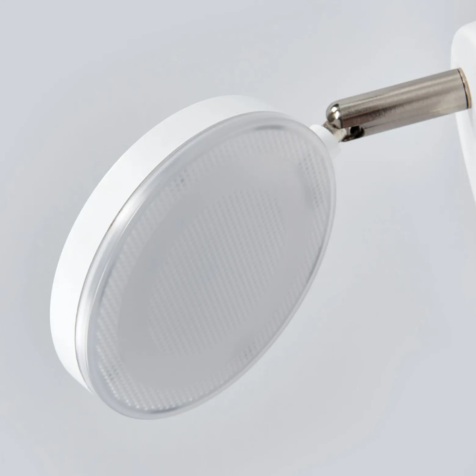 Aplique de pared LED Milow de Lindby, blanco, 9,6 cm de altura, interruptor