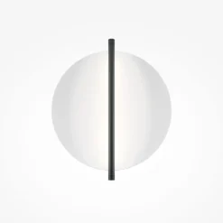 Aplique de pared LED Mira de Maytoni, blanco/negro, altura 30 cm, metal