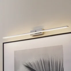 Aplique de pared LED Miroir 80 cm cromo 3000K