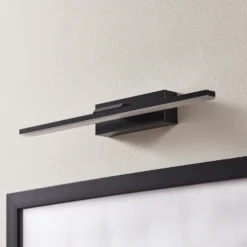 Aplique de pared LED Miroir 40 cm negro 4000K