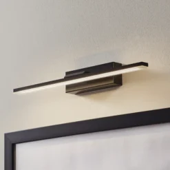 Aplique de pared LED Miroir 40 cm negro 4000K