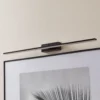 Aplique de pared LED Miroir 80 cm negro 3000K