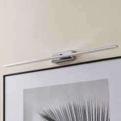 Aplique de pared LED Miroir 80 cm cromo 4000K