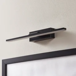 Aplique de pared LED Miroir 40 cm negro 3000K