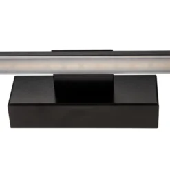 Aplique de pared LED Miroir 40 cm negro 3000K