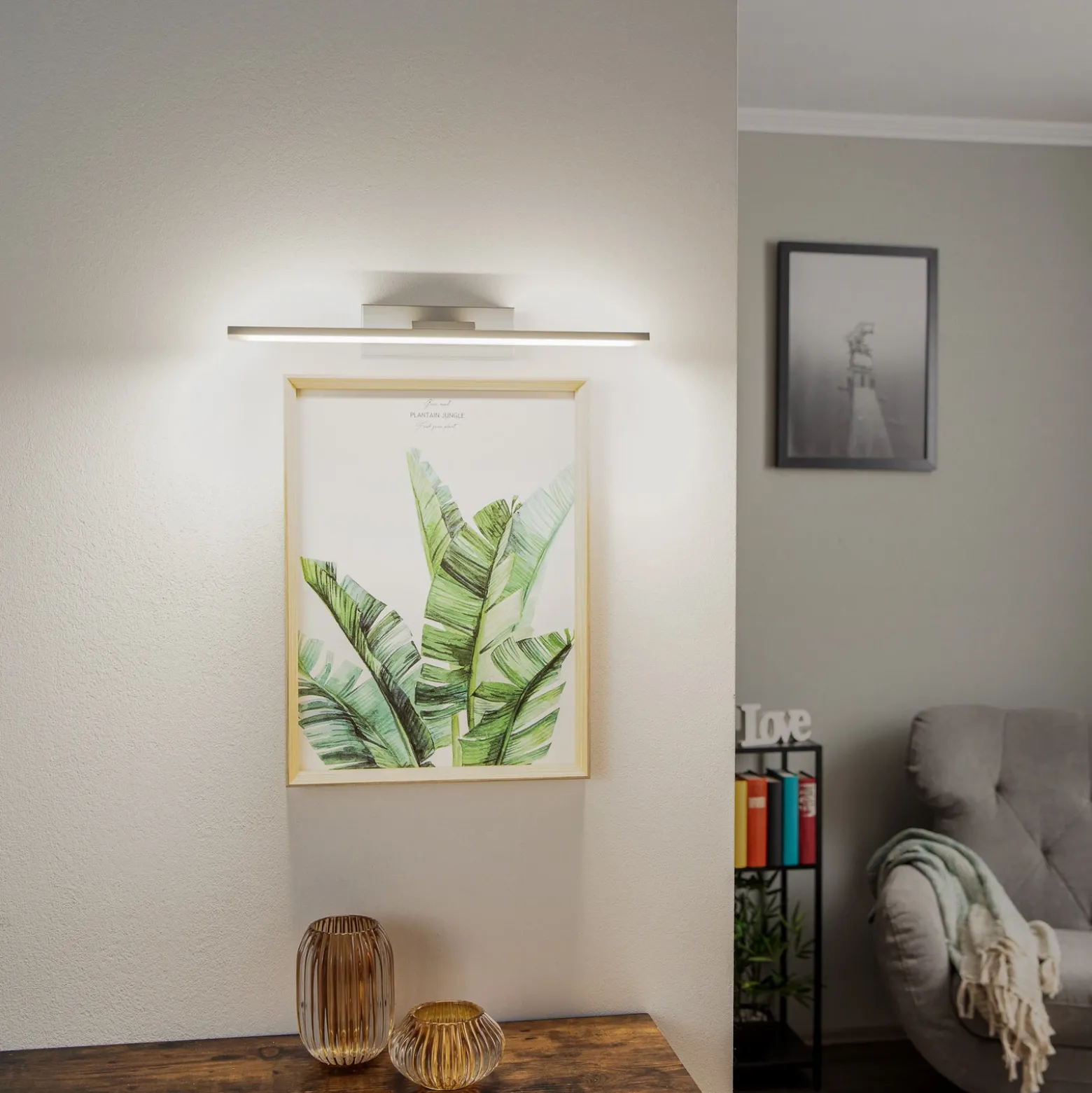 Aplique de pared LED Miroir de 40 cm, aluminio, 4000 K
