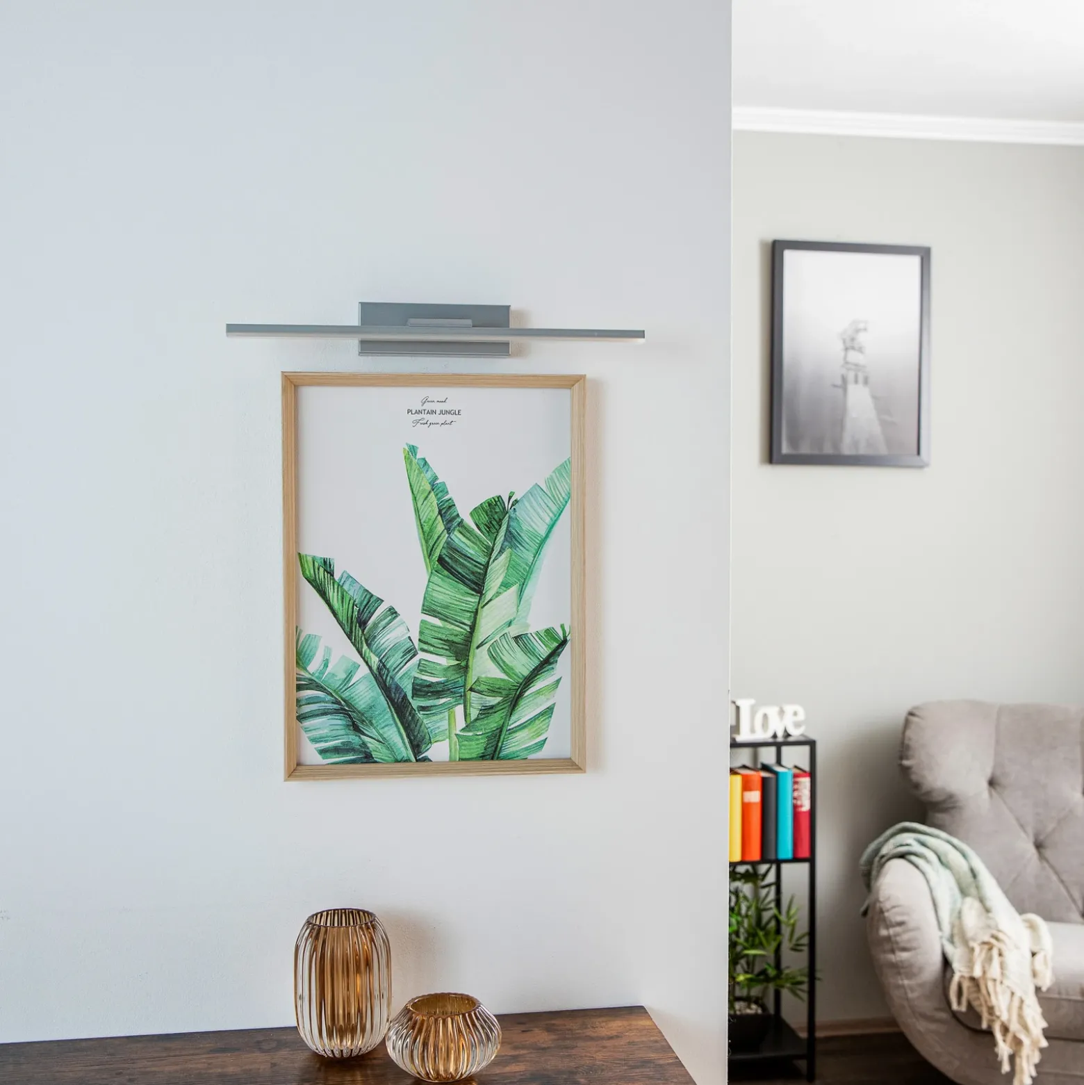 Aplique de pared LED Miroir de 40 cm, aluminio, 4000 K