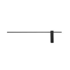 Aplique de pared LED Motive L, 120 cm de ancho, negro, metal