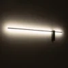 Aplique de pared LED Motive L, 120 cm de ancho, negro, metal
