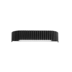 Aplique de pared LED Niike, negra, ancho 40 cm, metal, CCT