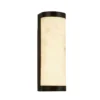 Aplique de pared LED Nilo, altura 25 cm, negro, acero, IP44