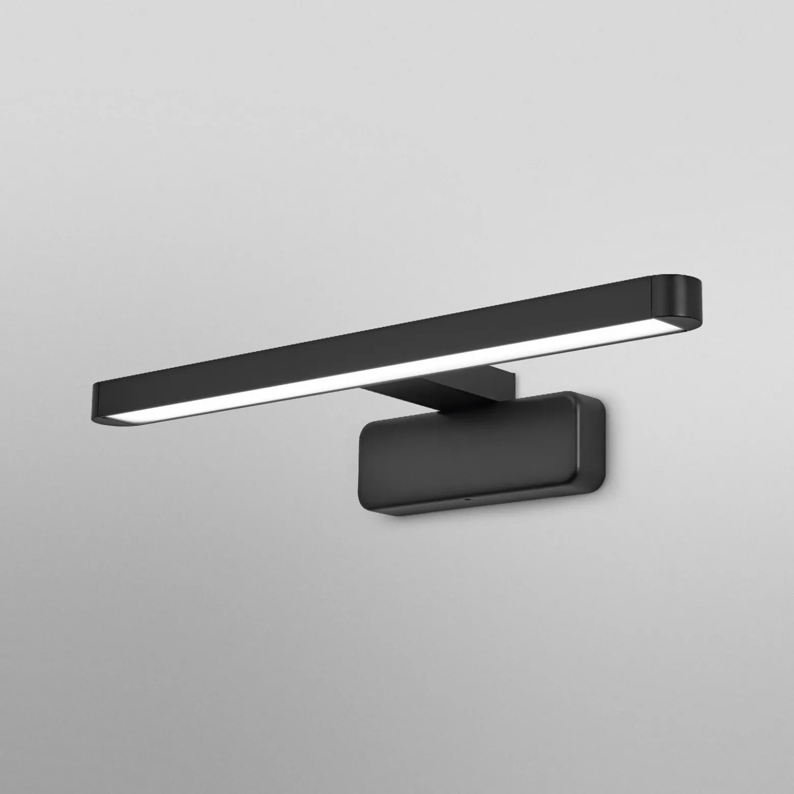 Aplique de pared LED ORBIS DISC BAR de OSRAM, negra, 40 cm, IP44 CCT