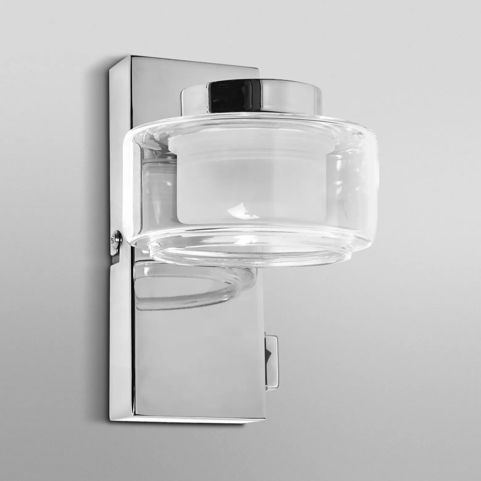 Aplique de pared LED ORBIS FLAME de OSRAM, cromada, metal, IP44, CCT