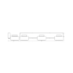 Aplique de pared LED ORBIS FLAME de OSRAM, cromada, 3 luces, CCT, IP44