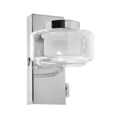 Aplique de pared LED ORBIS FLAME de OSRAM, cromada, metal, IP44, CCT