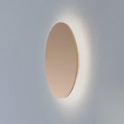 Aplique de pared LED Orios Plus, dorado, Ø 30 cm, acero