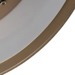 Aplique de pared LED Orios Plus, dorado, Ø 30 cm, acero