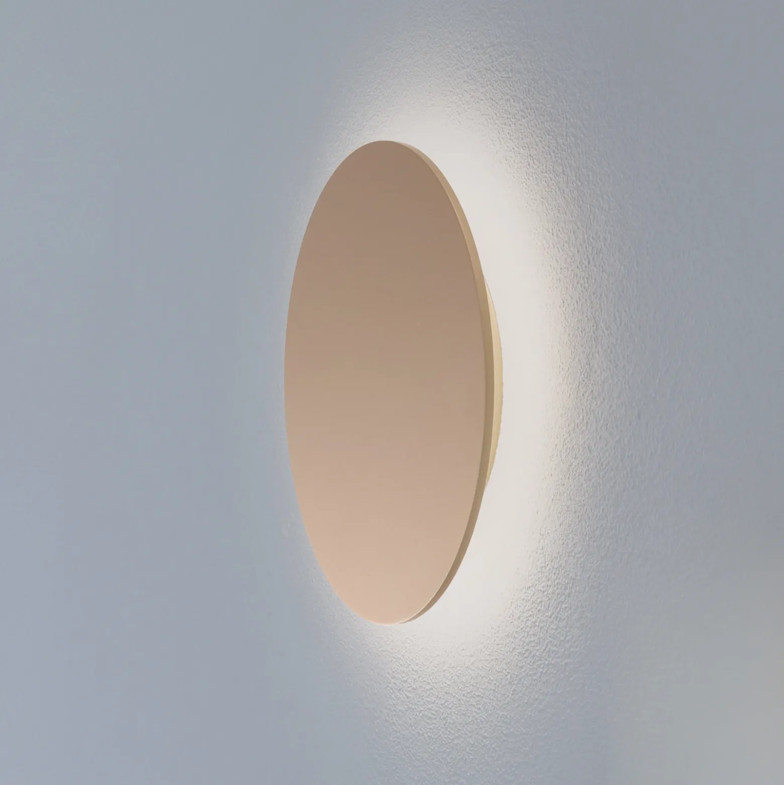 Aplique de pared LED Orios Plus, dorado, Ø 30 cm, acero