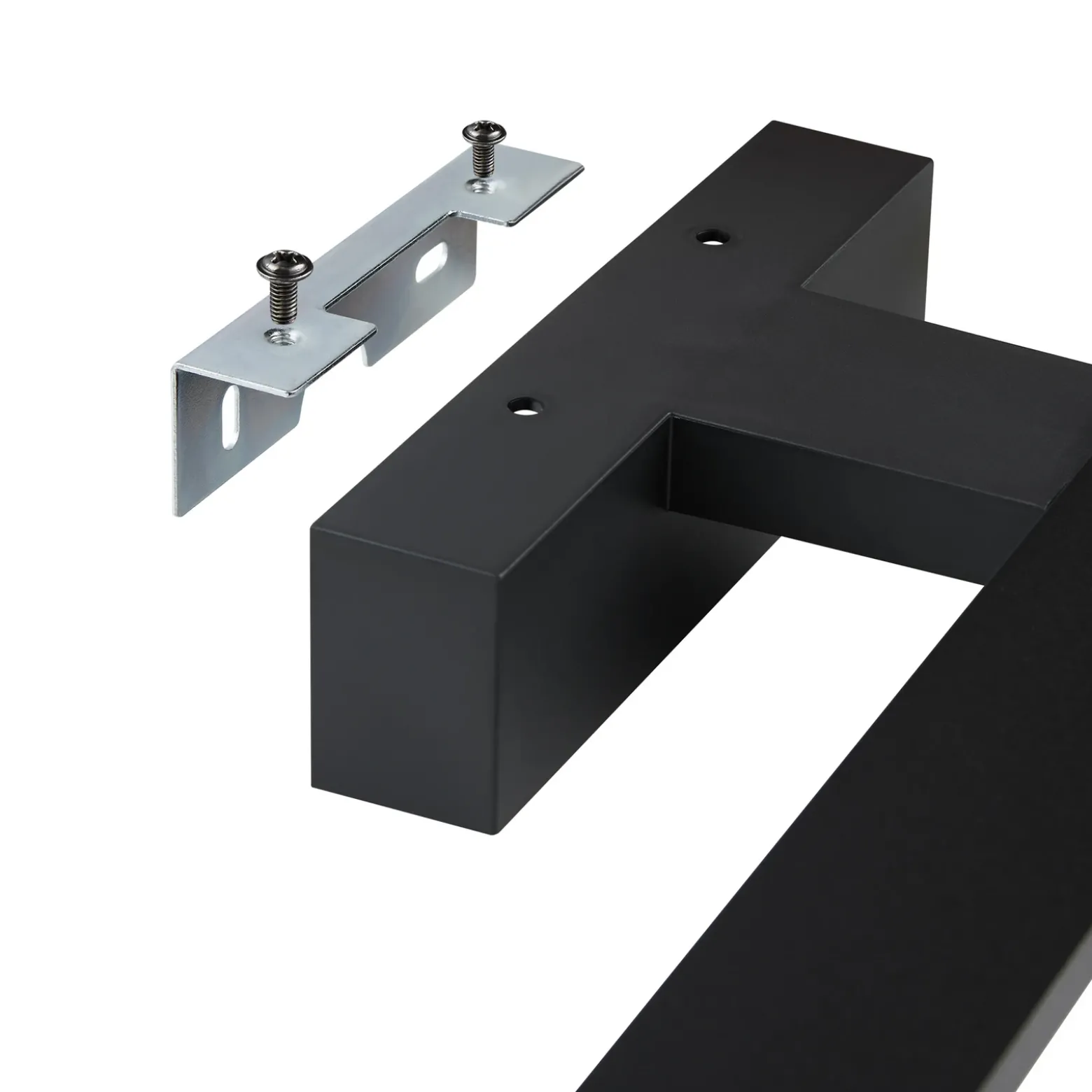 Aplique de pared LED Pandella 1, longitud 60 cm, negro, aluminio