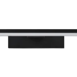 Aplique de pared LED Pandella 1, longitud 60 cm, negro, aluminio