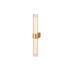 Aplique de pared LED para baño SLV Lygant double, color latón, aluminio