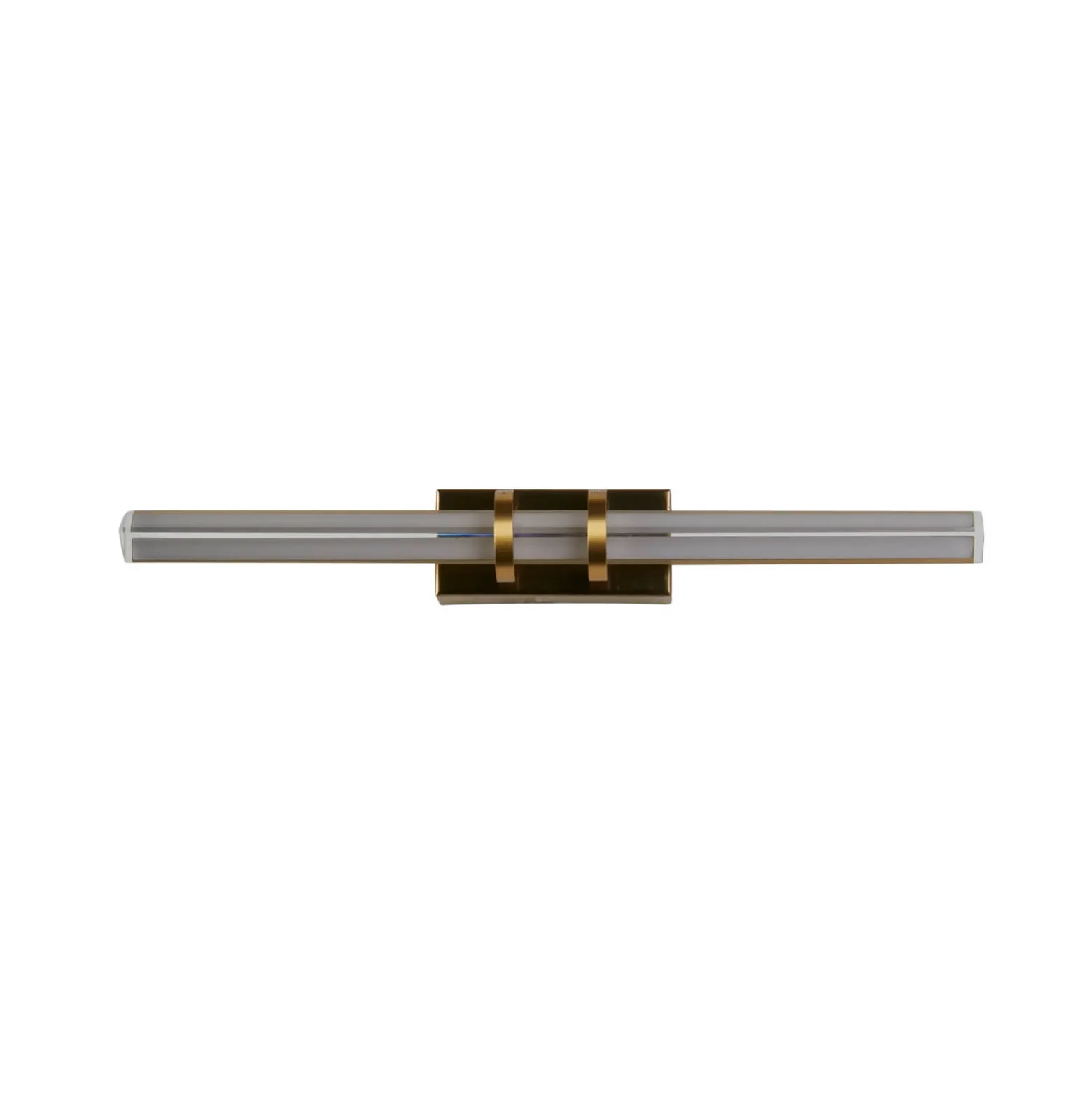 Aplique de pared LED Parma, negro/latón, acero, cristal, IP44