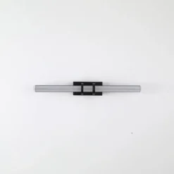 Aplique de pared LED Parma, negro, acero, cristal, IP44