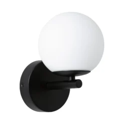 Aplique de pared LED Paulmann Gove IP44, negro/blanco, blanco cálido