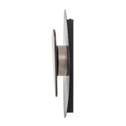 Aplique de pared LED Pedra, negro/wengué, acero, madera, 3.000 K