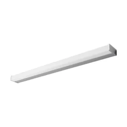 Aplique de pared LED Philippa de Lindby, angular, 89 cm, cromado, IP44