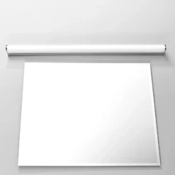 Aplique de pared LED Philippa de Lindby, redondeado, 88 cm, cromado, IP44