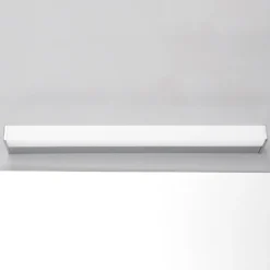 Aplique de pared LED Philippa de Lindby, angular, 59 cm, cromado, IP44