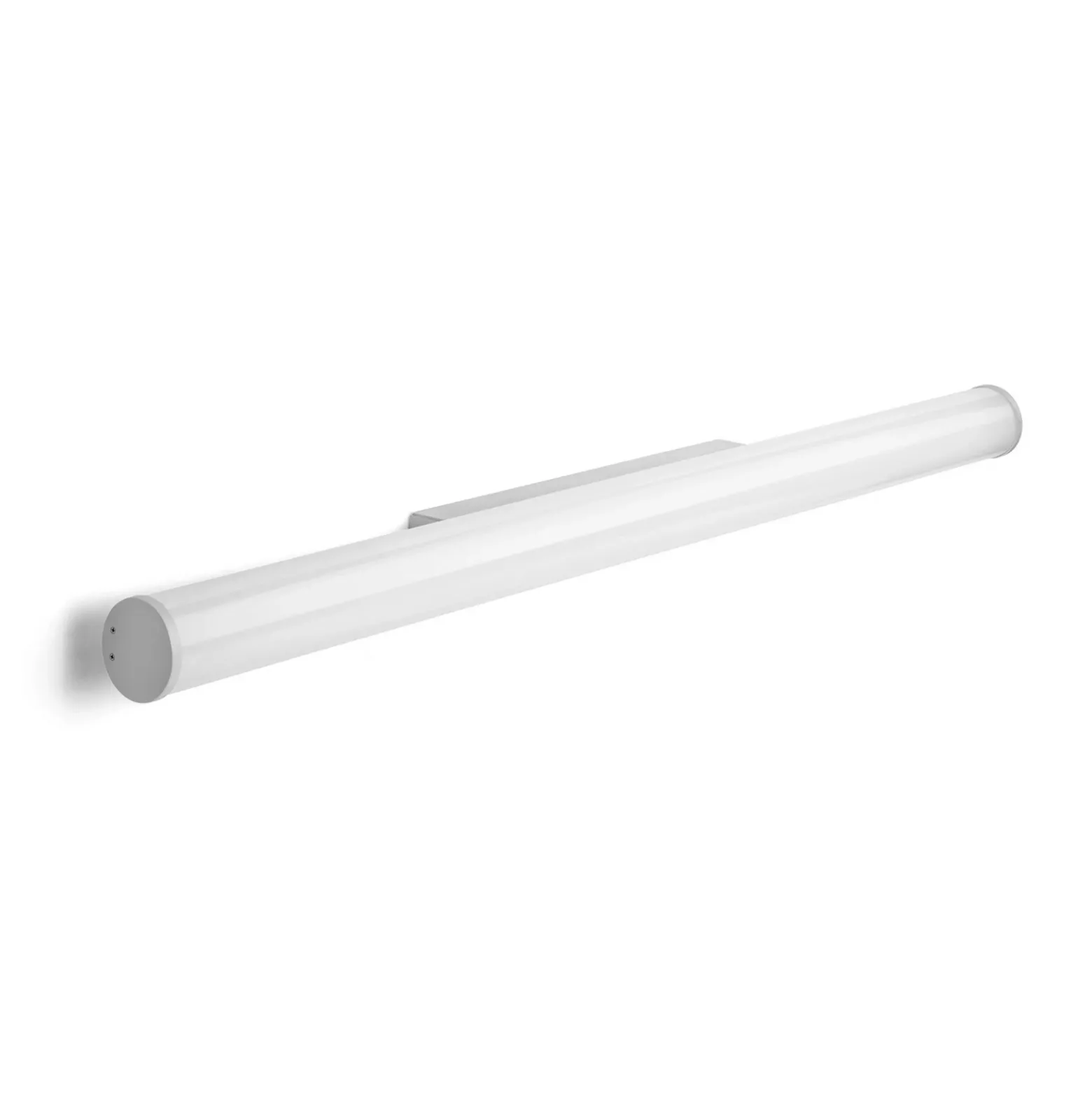 Aplique de pared LED Pirgos, 200 cm de ancho, blanco, plástico