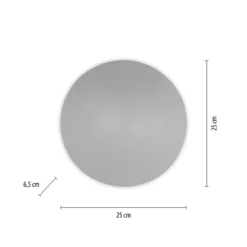 Aplique de pared LED Puntua Ø 25 cm gris