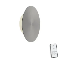 Aplique de pared LED Puntua Ø 18 cm gris