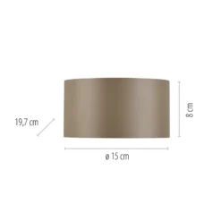 Aplique de pared LED PURE Clipse, color bronce, aluminio Ø 15 cm