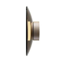 Aplique de pared LED PURE Moon, bronce, Ø 32 cm, cristal/aluminio