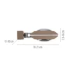 Aplique de pared LED PURE Oculis, color bronce, 30 cm, hierro, 2 luces
