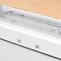 Aplique de pared LED Quentin de Lindby, 23 cm de ancho, color dorado, metal