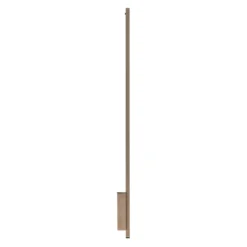 Aplique de pared LED Quitani Talon, acabado en bronce claro anodizado