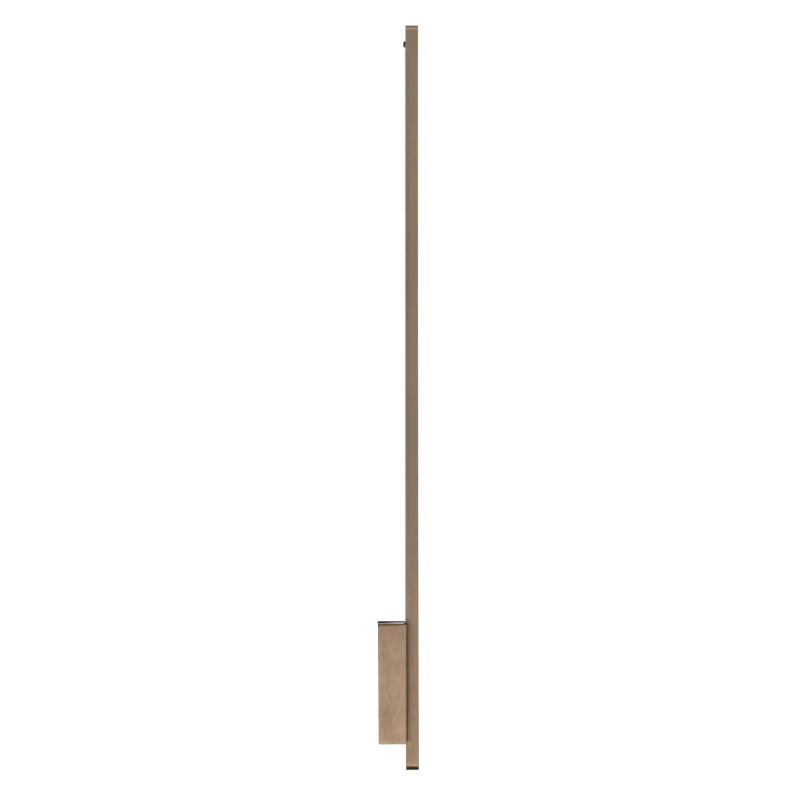 Aplique de pared LED Quitani Talon, acabado en bronce claro anodizado